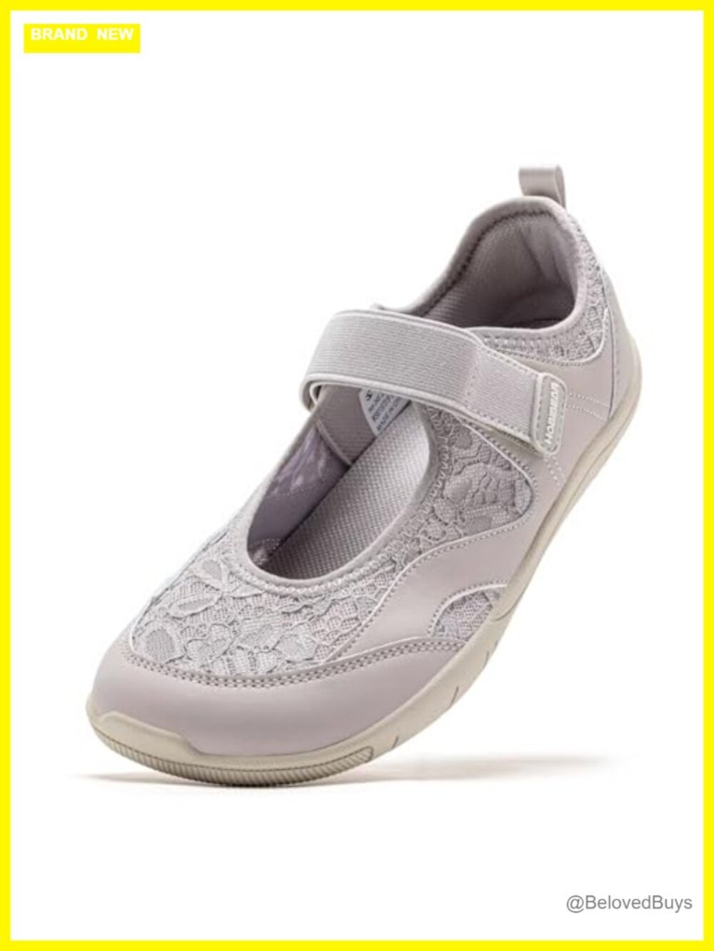 Womens Lace Mary Jane Flats Wide Width Ballet Shoes with Wide Toe Box Barefoot